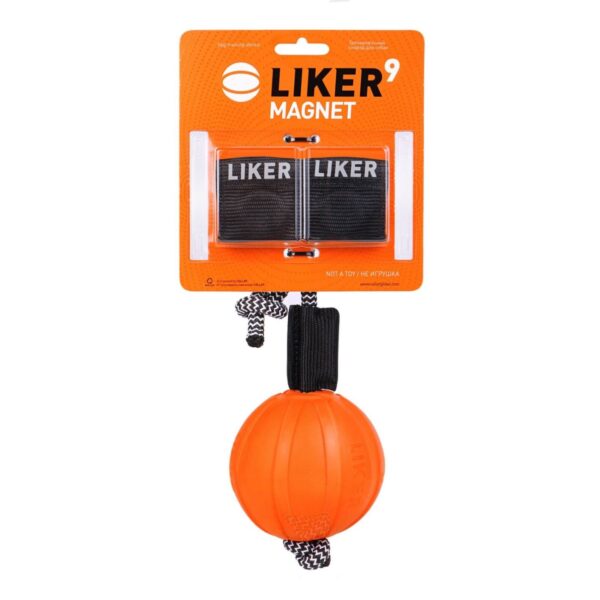 Liker 9 cm-es zsinóros labda mágnessel